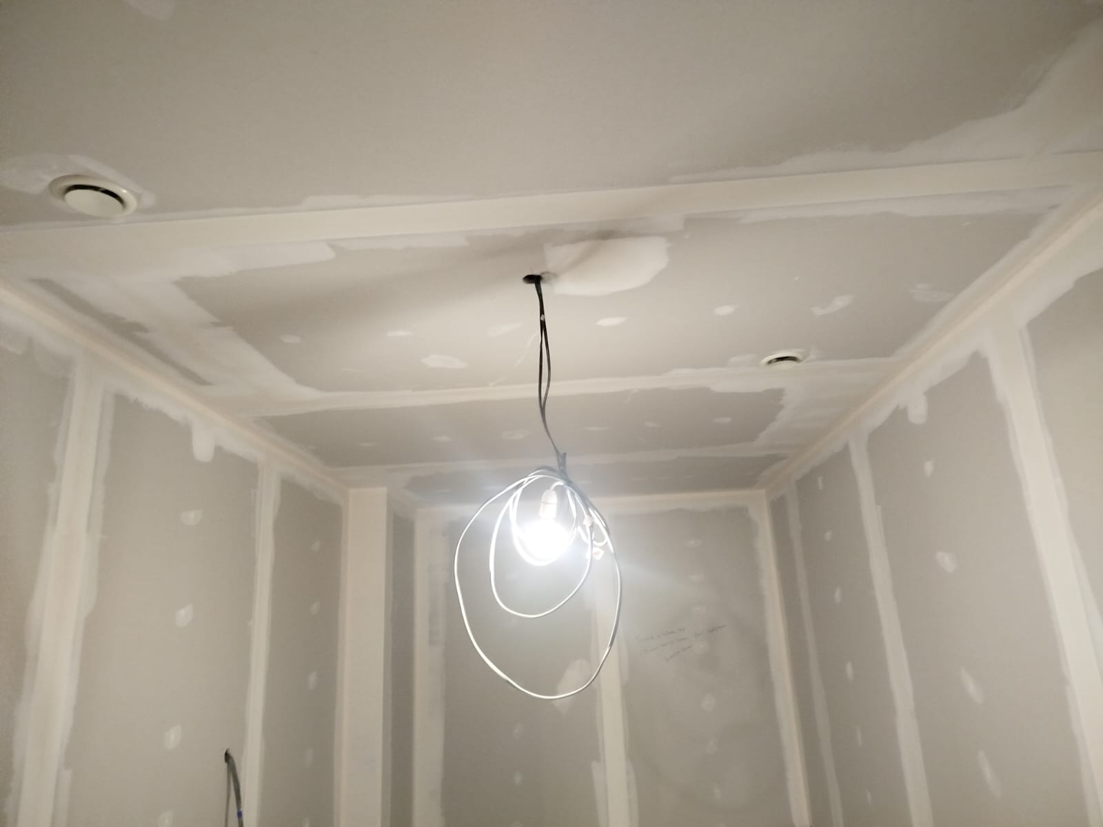 A moment in a room under construction