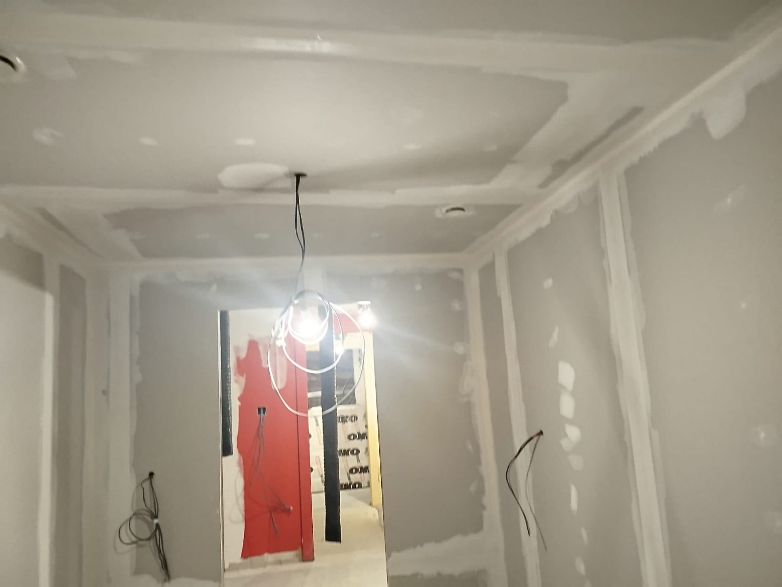 A room in the midst of construction or renovation